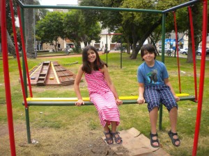 Luca & Tulia in the park!