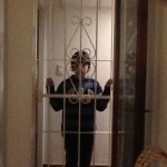 Luca locked in safely for the night!