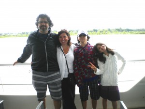 My lil' family enjoying a cruise on the Santa Fe rivers!